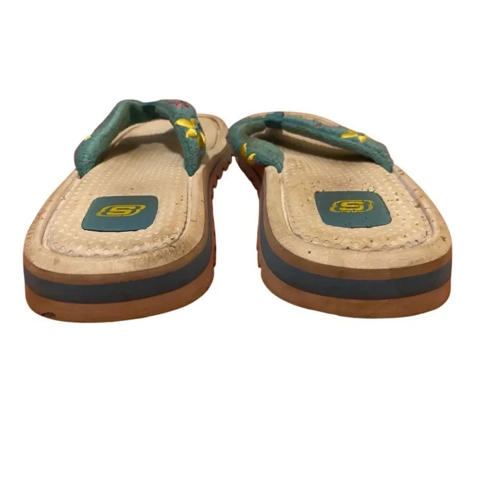 Vintage Sketchers Platform Comfort Flip Flops Sandals Beach Summer Travel